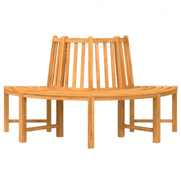 Banc circulaire demi-rond Ø160 cm bois massif de teck