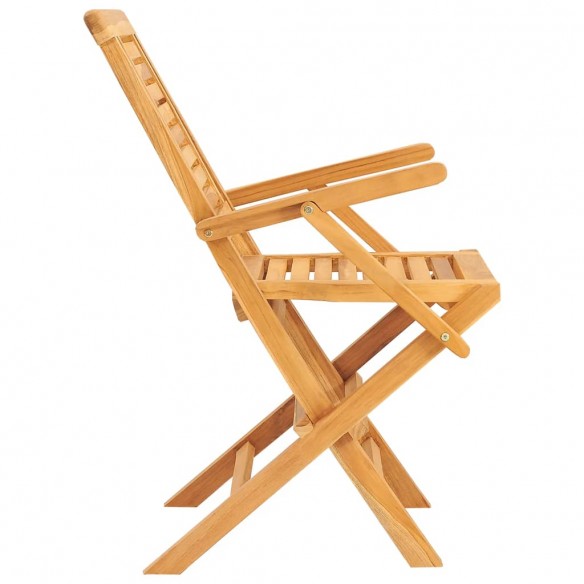 Chaises de jardin pliantes 2 pcs 56x63x90 cm bois massif teck