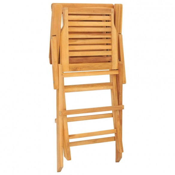 Chaises de jardin pliantes 2 pcs 56x63x90 cm bois massif teck