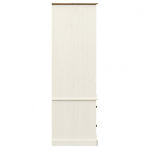 Garde-robe VIGO blanc 90x55x176 cm bois massif de pin