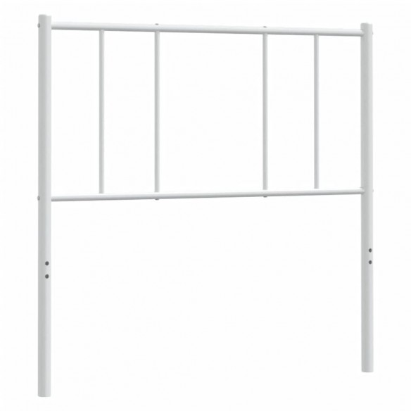 Tête de lit métal blanc 90 cm