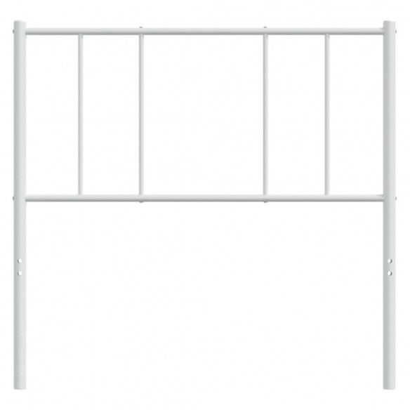 Tête de lit métal blanc 90 cm