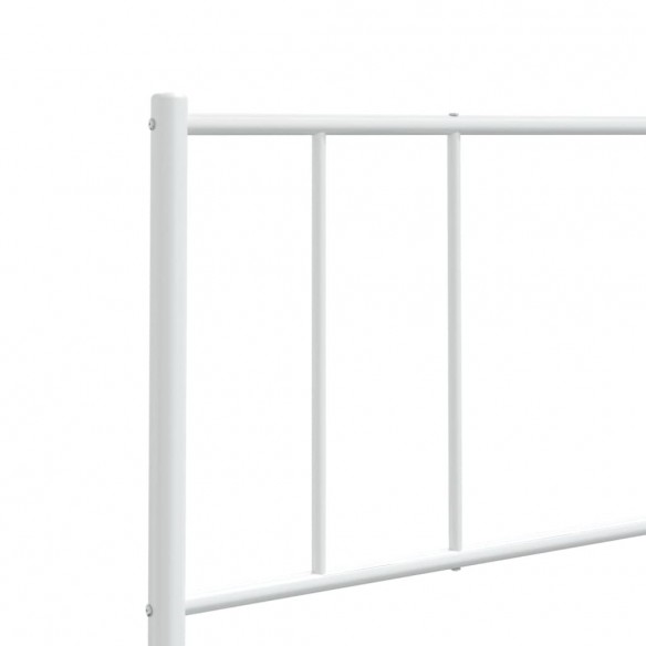 Tête de lit métal blanc 90 cm