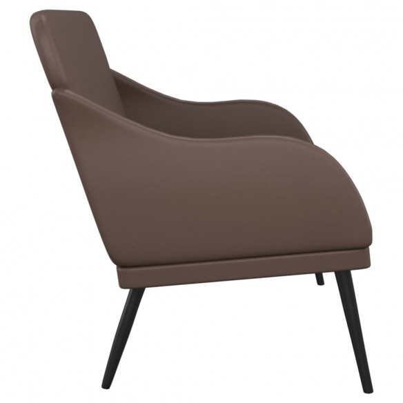 Banc Marron 110x76x80 cm Similicuir