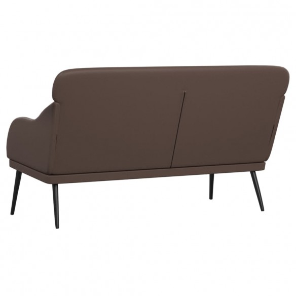 Banc Marron 110x76x80 cm Similicuir