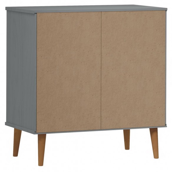 Buffet MOLDE Gris 76,5x40x80 cm Bois massif de pin