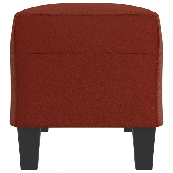 Banc Rouge bordeaux 100x35x41 cm Similicuir