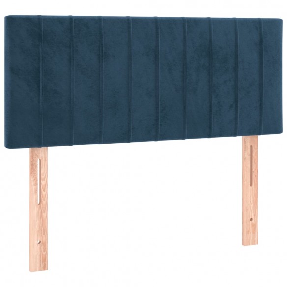 Tête de lit Bleu foncé 100x5x78/88 cm Velours