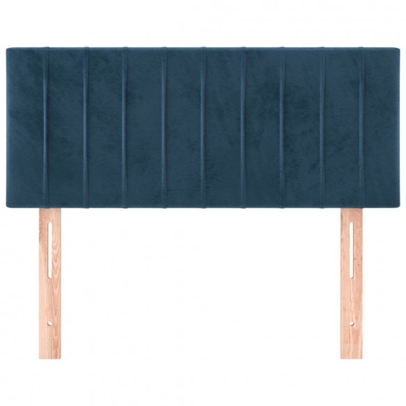 Tête de lit Bleu foncé 100x5x78/88 cm Velours