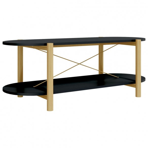 Table basse Noir 110x48x40 cm Bois d'ingénierie
