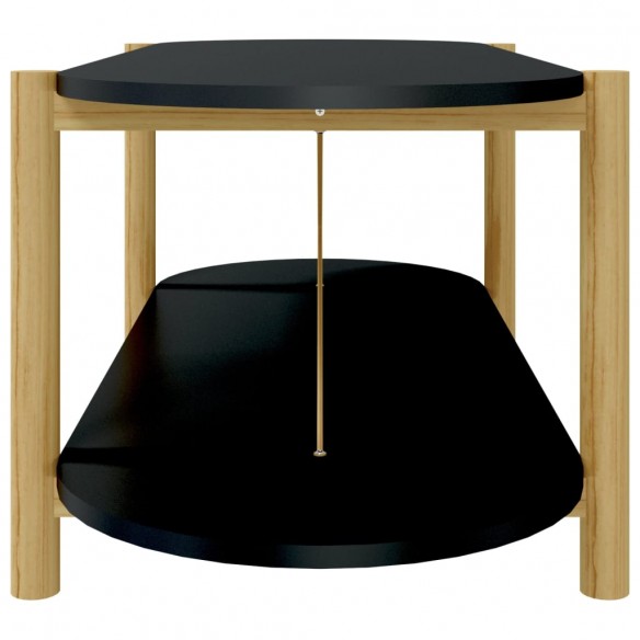 Table basse Noir 110x48x40 cm Bois d'ingénierie