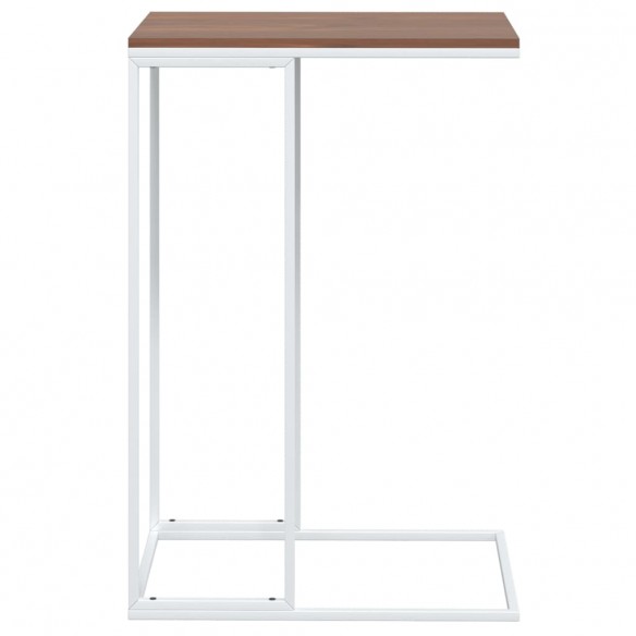 Table d'appoint Blanc 40x30x59 cm Bois d'ingénierie