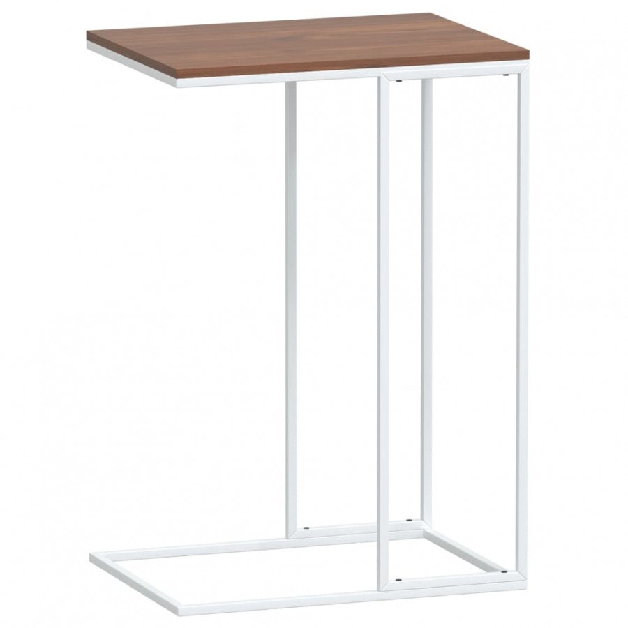 Table d'appoint Blanc 40x30x59 cm 