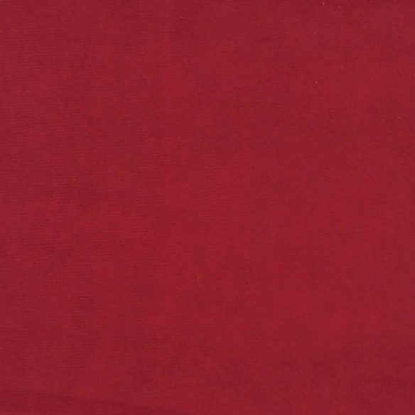 Repose-pied Rouge bordeaux 60x60x36 cm Velours