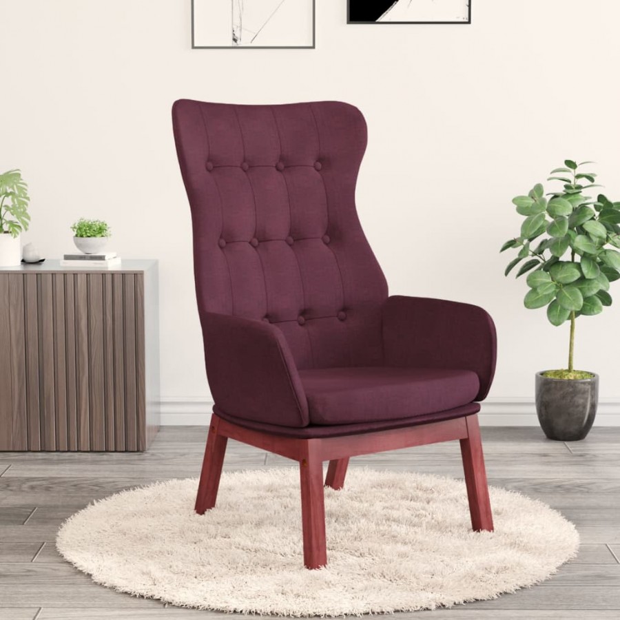 Chaise de relaxation Violet Tissu