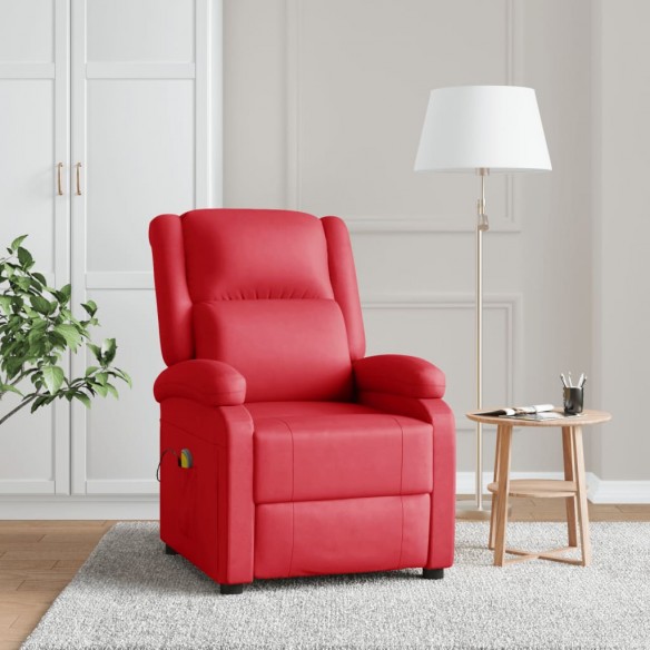 Fauteuil de massage Rouge Similicuir