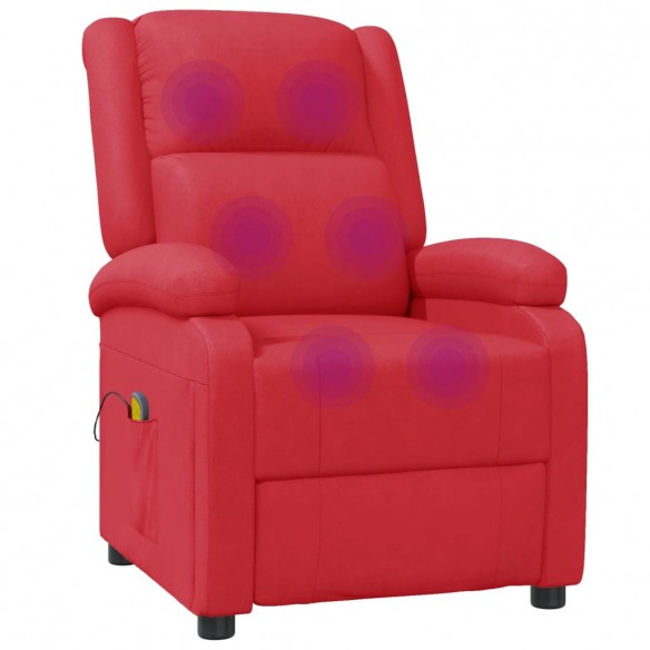 Fauteuil de massage Rouge Similicuir