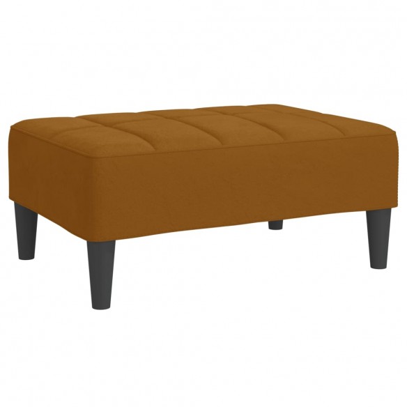 Repose-pied Marron 78x56x32 cm Velours