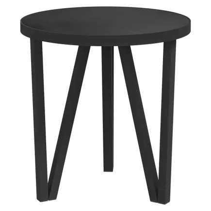 Table à thé Noir Ø35 cm MDF 2