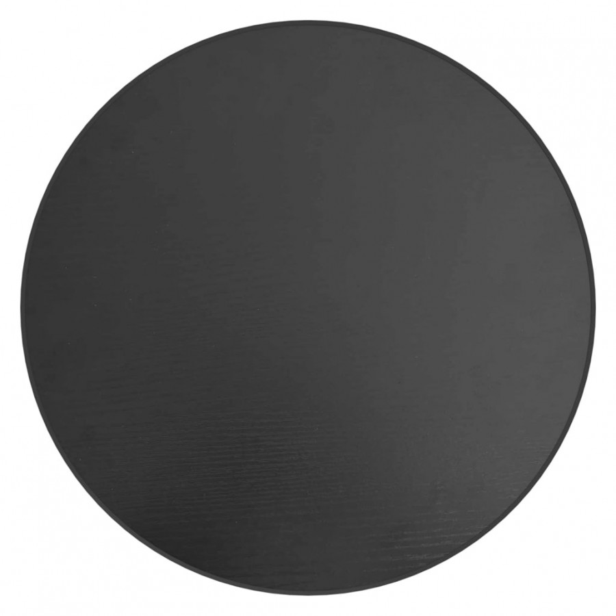 Table à thé Noir Ø35 cm MDF