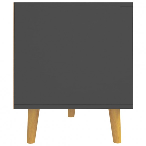 Meuble TV gris 90x40x48,5 cm bois d'ingénierie