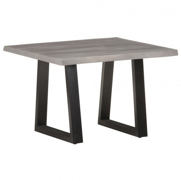 Table basse avec bord naturel 60x60x40 cm Bois d'acacia massif