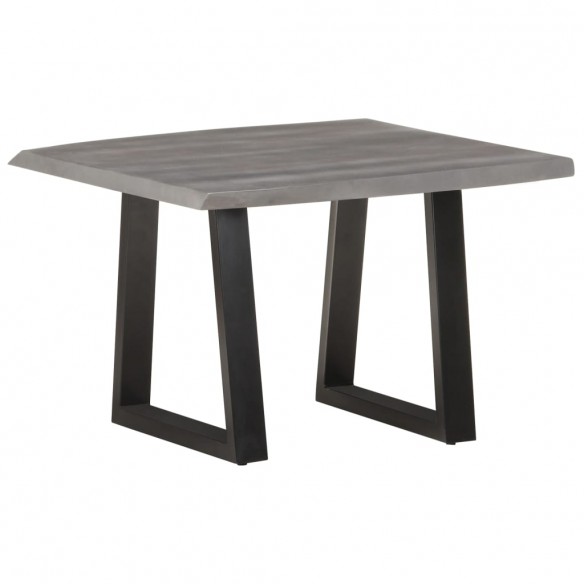 Table basse avec bord naturel 60x60x40 cm Bois d'acacia massif