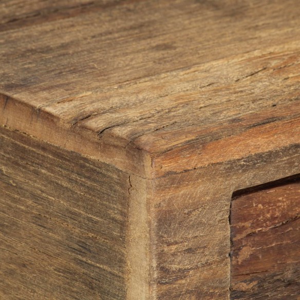 Table de chevet 40 x 35 x 40 cm bois de récupération massif