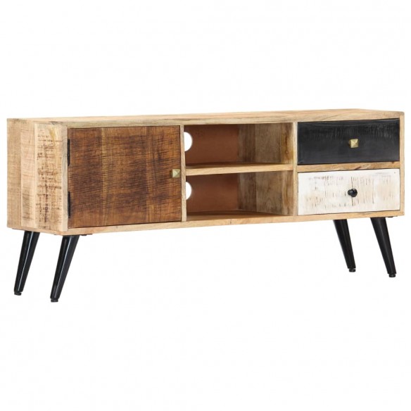 Meuble TV 115 x 30 x 47 cm Bois massif de manguier