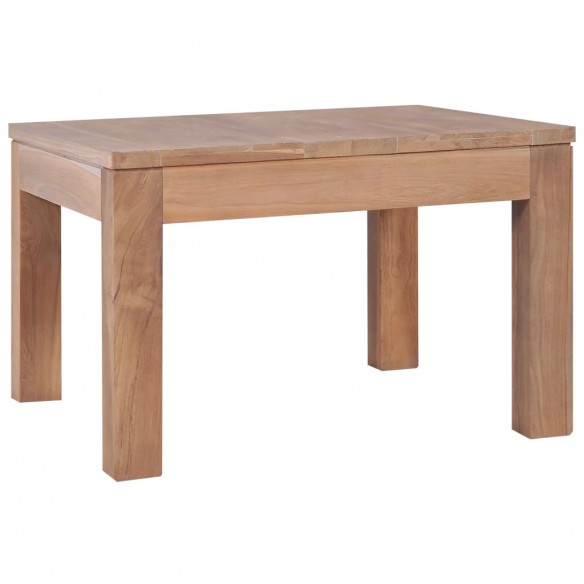 Table basse Bois de teck et finition naturelle 60 x 60 x 40 cm