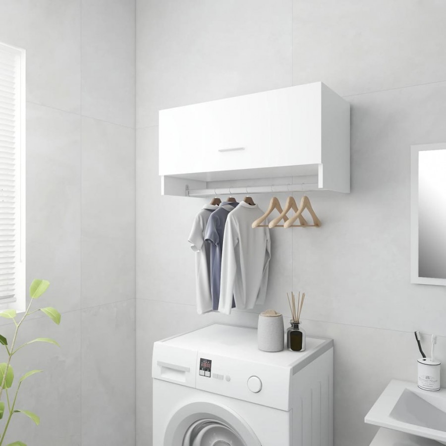 Garde-robe Blanc 70x32,5x35 cm Aggloméré