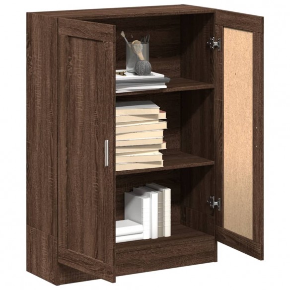 Bibliothèque chêne marron 82,5x30,5x115 cm bois d'ingénierie