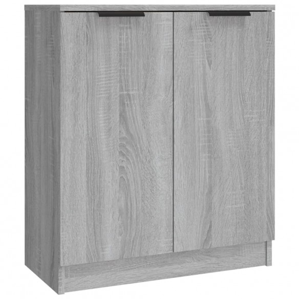 Buffets 3 pcs Sonoma gris Bois d'ingénierie