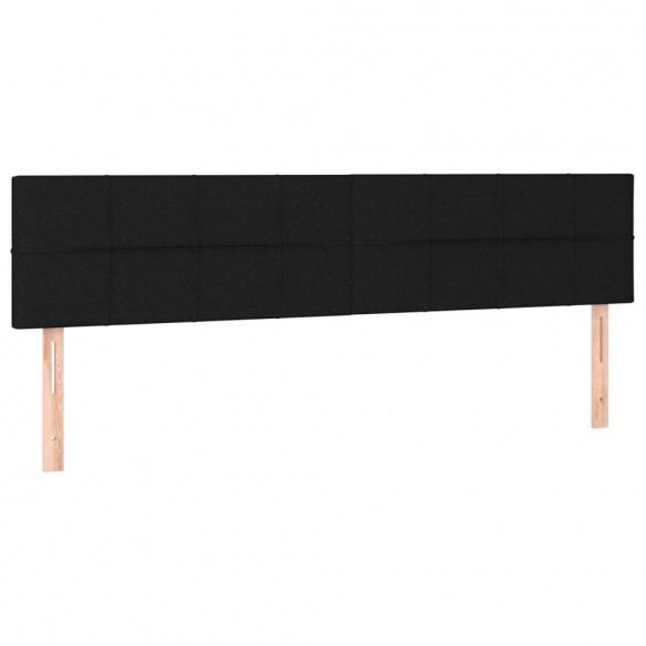 Cadre de lit avec matelas Noir 160x200 cm Tissu