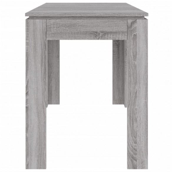 Table à dîner sonoma gris 120x60x76 cm bois d'ingénierie