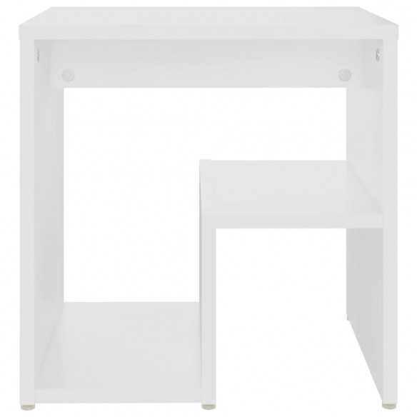 Table de chevet Blanc 40x30x40 cm Aggloméré