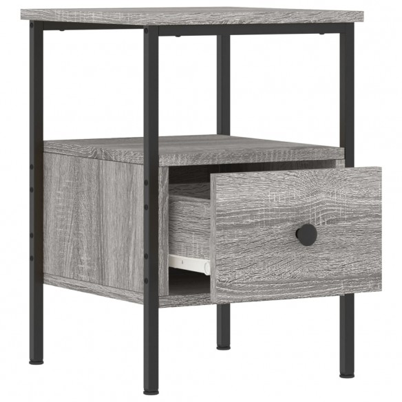Tables de chevet 2 pcs sonoma gris 34x36x50cm bois d'ingénierie