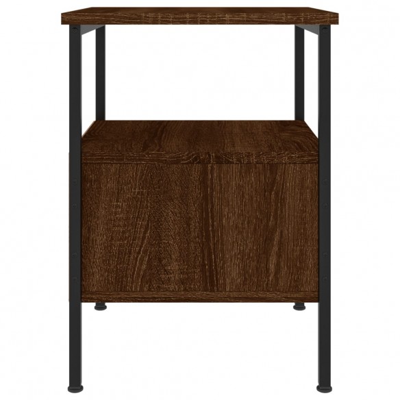 Tables de chevet 2 pcs chêne marron 34x36x50 cm bois ingénierie