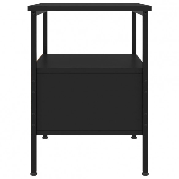 Tables de chevet 2 pcs noir 34x36x50 cm bois d’ingénierie