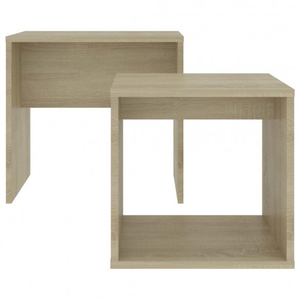 Ensemble de tables basses Chêne sonoma 48x30x45 cm Aggloméré