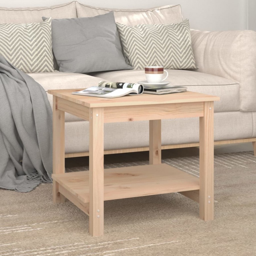 Table basse 50x50x45 cm Bois massif de pin Table basse 50x50x45 cm Bois massif de pin