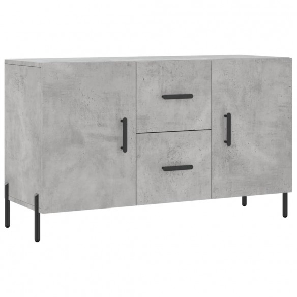 Buffet gris béton 100x36x60 cm bois d'ingénierie