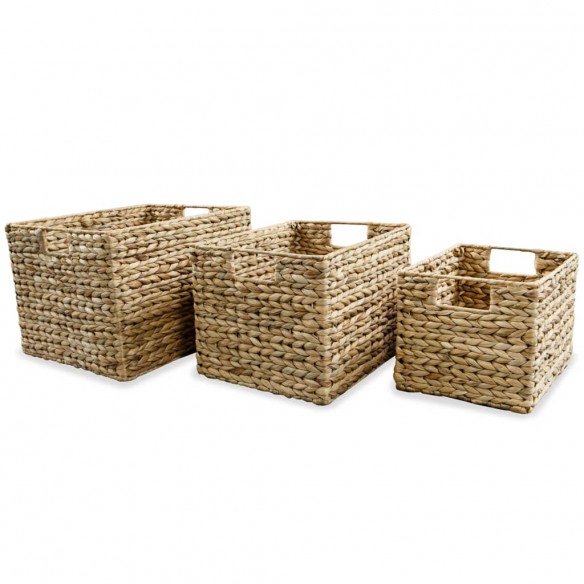 Panier de rangement 3 pcs Jacinthe d'eau