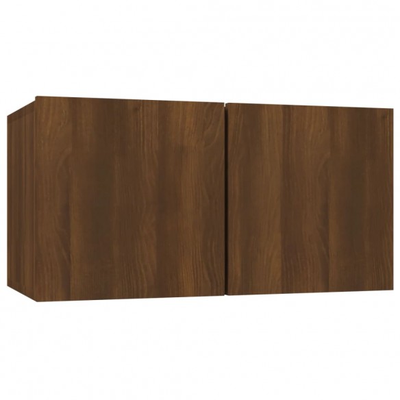 Ensemble de meubles TV 6 pcs Chêne marron Bois d'ingénierie