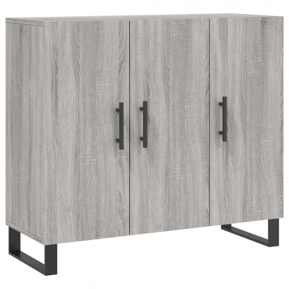 Buffet sonoma gris 90x34x80 cm bois d'ingénierie