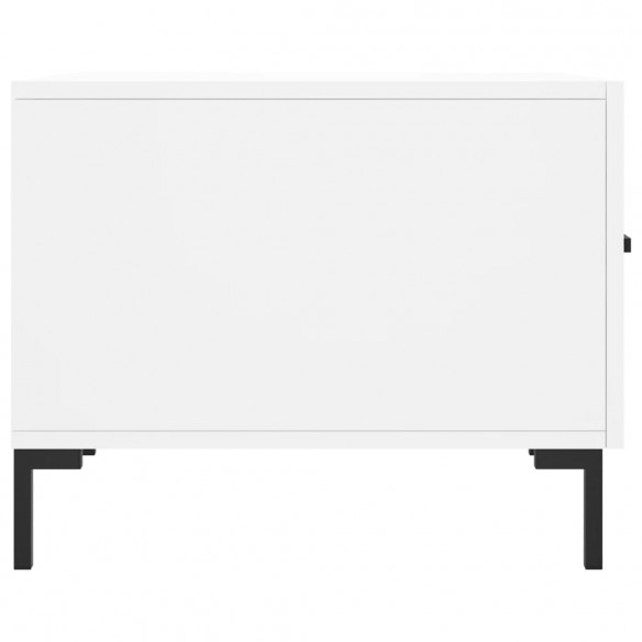 Tables basses 2 pcs blanc 50x50x40 cm bois d'ingénierie