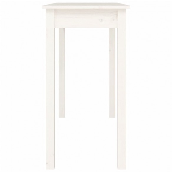 Table console Blanc 110x40x75 cm Bois massif de pin