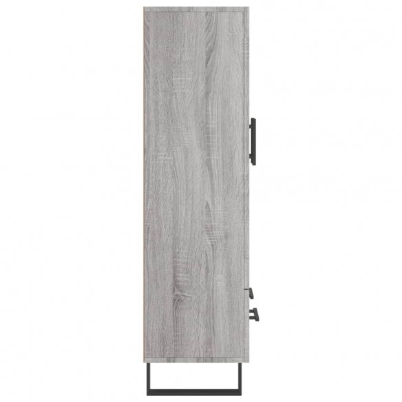 Buffet haut sonoma gris 69,5x31x115 cm bois d'ingénierie