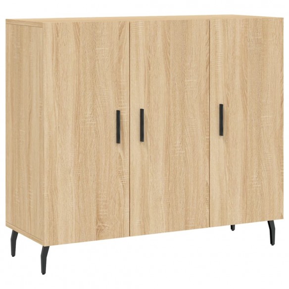 Buffet chêne sonoma 90x34x80 cm bois d'ingénierie