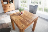 Table salle à manger carrée en bois massif